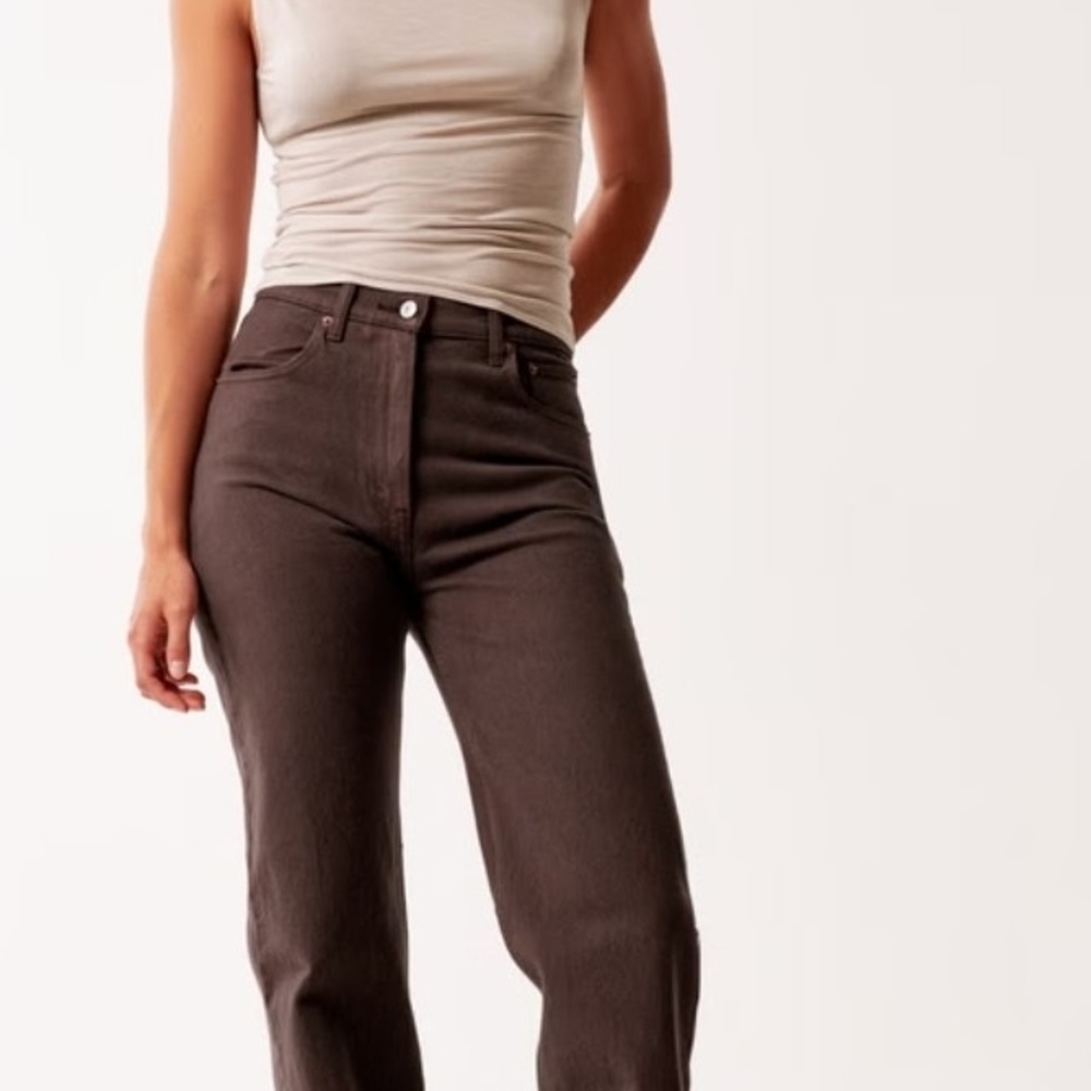 Abercrombie 90s Relaxed Fit Brown Jean